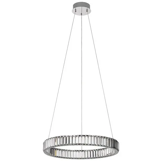 Люстра хрустальная с пультом Хром LED Citilux CL338161 Чезаре Люстра хрустальная с пультом Хром LED Citilux CL338161 Чезаре