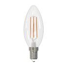 Лампочка светодиодная филаментная Volpe LED-C35-5,5W/4000K/E14/CL/SLF Optima Филамент