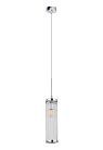 Подвесной светильник Crystal Lux TADEO SP1 D100 CHROME/TRANSPARENTE