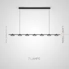 Реечный, рядный светильник MARCK LONG 7 плафонов Lampatron 8374-22920