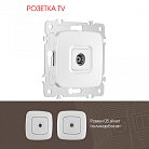 Розетка TV Arte Milano 205.43-1.silver am