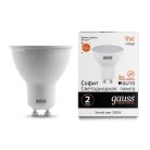 Лампа Gauss 13619 GU10 9W 3000K матовая Elementary MR16