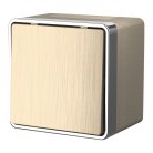 Выключатель одноклавишный влагозащищенный Werkel W5010210 Gallant (шампань рифленый) a051040