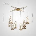 Готовая комбинация светильников DIGHTON CH 8 ламп Lampatron 4136-10225
