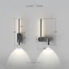 Бра BOTOLF Цвет жемчужно-черный. Под скрытую проводку Lampatron 8709-24408