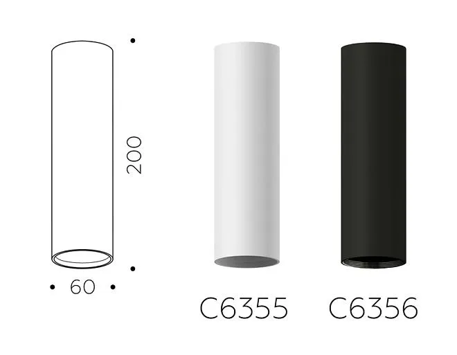 Корпус светильника накладной для насадок D60mm Ambrella light C6355 DIY Spot