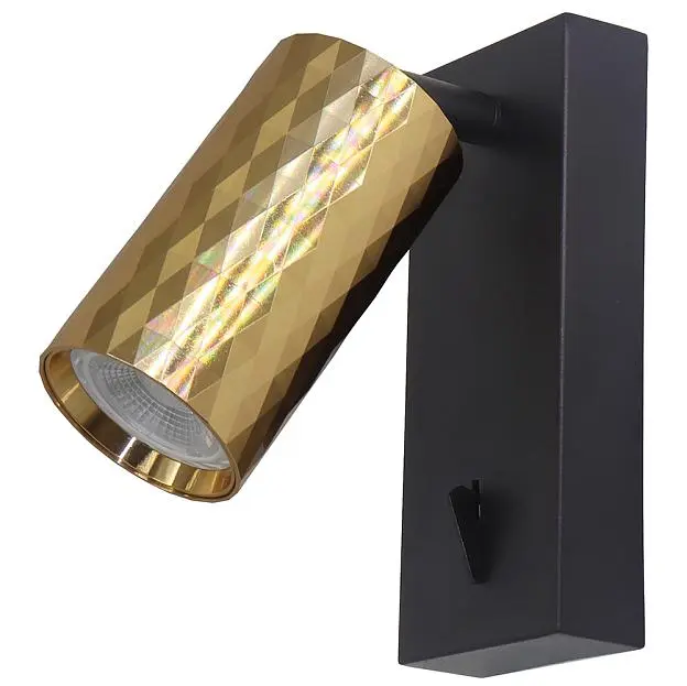 Светильник ML1880 PRISM 35W, 230V, GU10, золото и чёрный Feron 48671
