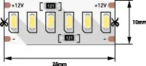 Светодиодная лента SWG SWG4240-12-24-WW-M