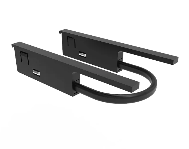 Соединитель питания для магнитного шинопровода угловой Crystal Lux CLT 0.206 04 BL