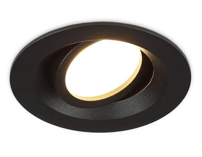Встраиваемый светильник Ambrella light TN102742 BK черный IP20 GU5.3 D95*25