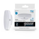 Лампа светодиодная Gauss 83839 GX53 9W 6500K матовая Elementary