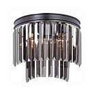 Бра Стеклянные подвесы Glass Odeon Crystal Smok 2 яруса 33 см ImperiumLoft 156937-22 44.984-2