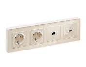 Комплект механизма TV розетки проходной Ambrella Volt MA313030 QUANT