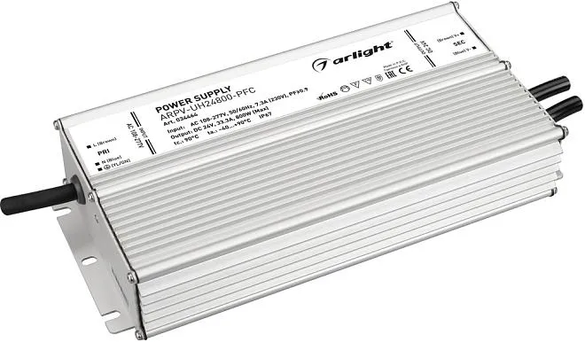 Блок питания Arlight 034464 ARPV-UH24800-PFC (24V, 33.3A, 800W, IP67) Блок питания Arlight 034464 ARPV-UH24800-PFC (24V, 33.3A, 800W, IP67)
