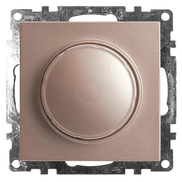 Выключатель диммирующий STEKKER 39601 TRIAC(механизм) GLS10-7106-02, 250V, 500W Катрин, шампань Выключатель диммирующий STEKKER 39601 TRIAC(механизм) GLS10-7106-02, 250V, 500W Катрин, шампань