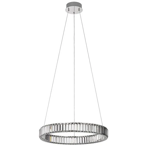 Люстра хрустальная с пультом Хром LED Citilux CL338161 Чезаре Люстра хрустальная с пультом Хром LED Citilux CL338161 Чезаре