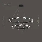 Кольцевые люстры и светильники BOOSTER 21 лампа. Цвет Черный Lampatron 6943-19054