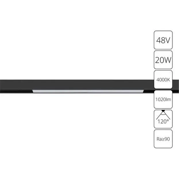 Трековый светильник Arte Lamp A4663PL-1BK LINEA Трековый светильник Arte Lamp A4663PL-1BK LINEA