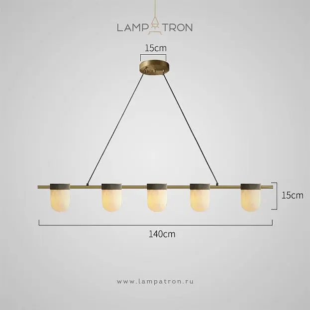 Реечный, рядный светильник TORVILL LONG 5 плафонов. Цвет латунь Lampatron 8860-25019 Реечный, рядный светильник TORVILL LONG 5 плафонов. Цвет латунь Lampatron 8860-25019