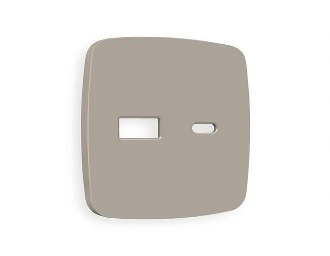 Лицевая панель OMEGA (Серо-бежевый матовый) для розетки 2USB Ambrella Volt OP3710 QUANT Лицевая панель OMEGA (Серо-бежевый матовый) для розетки 2USB Ambrella Volt OP3710 QUANT