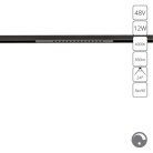 Трековый светильник Arte Lamp A7476PL-1BK OPTIMA