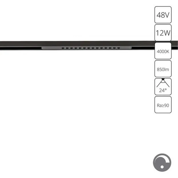 Трековый светильник Arte Lamp A7476PL-1BK OPTIMA