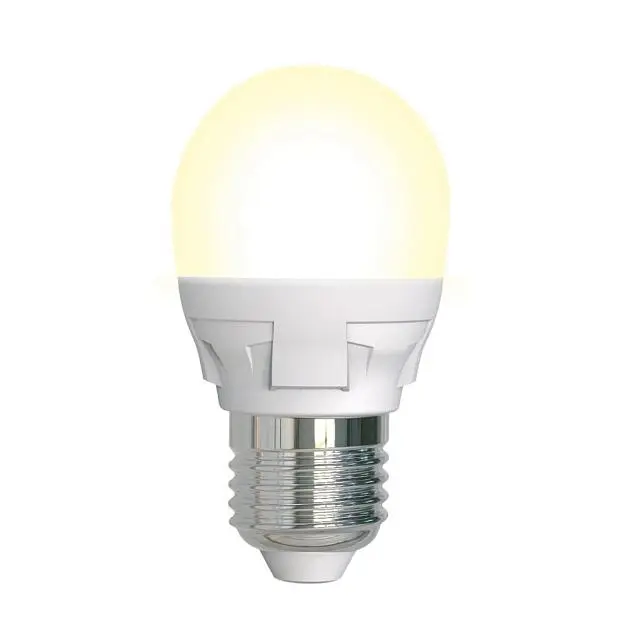 Лампочка светодиодная Uniel LED-G45 7W/3000K/E27/FR/DIM PLP01WH картон Лампочка светодиодная Uniel LED-G45 7W/3000K/E27/FR/DIM PLP01WH картон