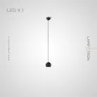 Подвесной светильник BUNK 1 лампа. Цвет Черный Lampatron 7561-21149