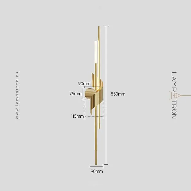 Бра TINUS BEND Размер M. Цвет латунь Lampatron f-tinus-bend-m-brass 8975-25405 Бра TINUS BEND Размер M. Цвет латунь Lampatron f-tinus-bend-m-brass 8975-25405