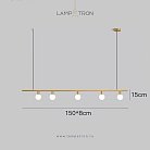 Реечный, рядный светильник OTTEN Цвет Латунь Lampatron otten-brass 8308-22642