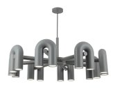 Люстра серый Led 96W Kink Light 08465-8,16 Канти