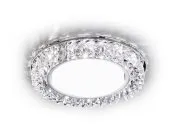 Встраиваемый точечный светильник GX53 с LED подсветкой Ambrella light G255 CH Spot