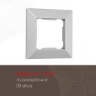 Рамка из поликарбоната на 1 пост Arte Milano 503.03-1.silver am