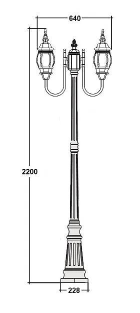 Наземный фонарь Oasis Light 83409SB 10 Gb AMERICA S