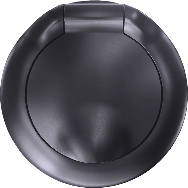 Накладка для розетки Schuko с заземлением, с крышкой, 16A 250 В~, сталь, Donel DO45437 D16