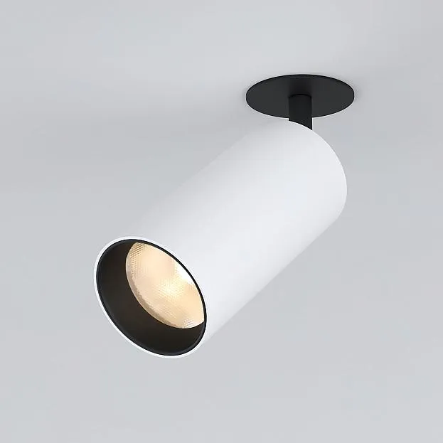 Встраиваемый светильник Elektrostandard 25066/LED белый/черный Diffe a058273
