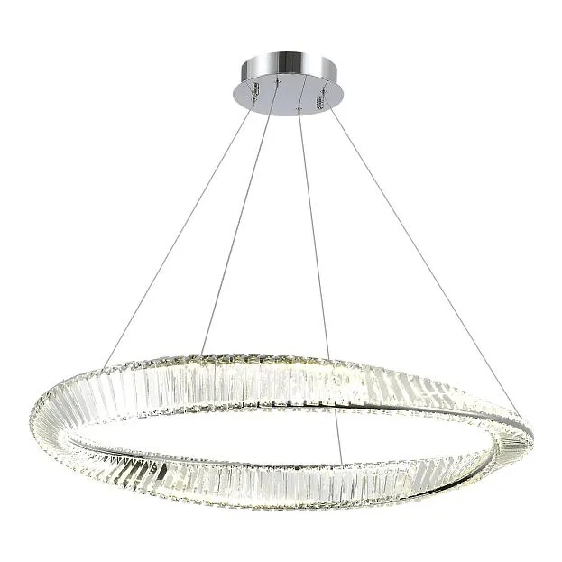 Светильник подвесной Хром/Прозрачный LED 1*58W 4000K ST-Luce SL6204.121.01 RITORTO Светильник подвесной Хром/Прозрачный LED 1*58W 4000K ST-Luce SL6204.121.01 RITORTO