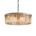 Люстра Delight Collection KR0387P-10B chrome/amber 1920s Odeon