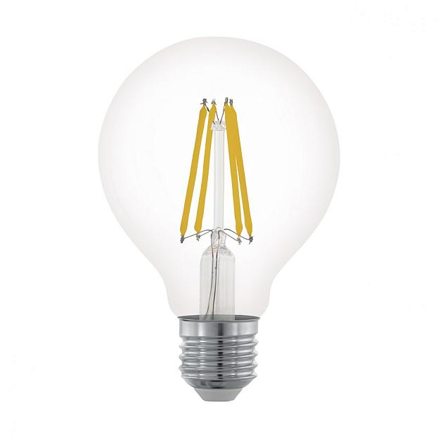 Лампа Eglo 11702 диммируемая G80, 6W (E27), 2700K, 806lm