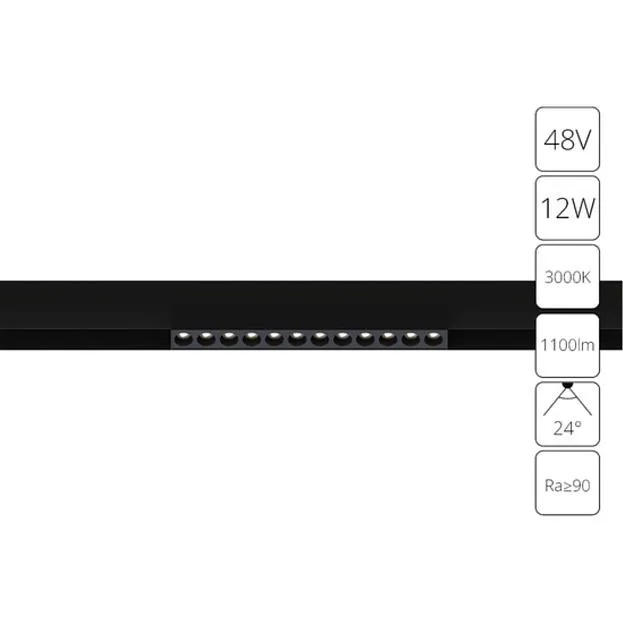 Трековый светильник Arte Lamp A4674PL-1BK LINEA