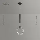 Подвесной светильник FINNUR B Тип А. Размер M. Цвет Черный. Белый свет Lampatron 833-18903