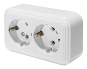 Розетка 2-местная с/з STEKKER 39695 PST16-31-20