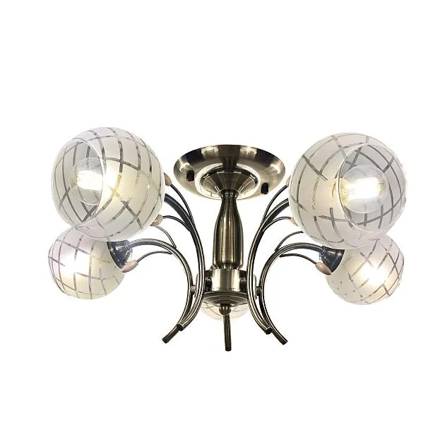 Светильник потолочный, E14, 5x40W Velante 760-507-05 Классический стиль