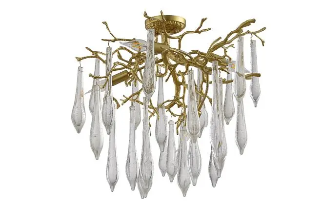 Потолочная люстра Crystal Lux REINA PL5 D600 GOLD PEARL Потолочная люстра Crystal Lux REINA PL5 D600 GOLD PEARL