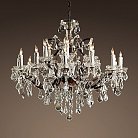 Подвесная люстра RH Rococo Iron &amp; Crystal Chandelier 18 ImperiumLoft 107725-22 40.2220