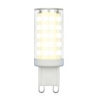 Лампочка светодиодная Uniel LED-JCD-9W/3000K/G9/CL GLZ09TR картон