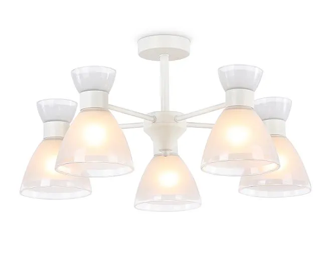 Подвесной светильник со сменной лампой белый E27/5 max 40W D570*280 Ambrella light TR3179/5 WH