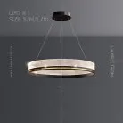 Кольцевые люстры и светильники DILEMMA Одно кольцо. 60 см. Цвет Черный Lampatron 6264-16835