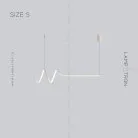 Реечный, рядный светильник DAMARIS Размер S. Цвет Белый. Белый свет Lampatron damaris-s-white-w 6479-17521