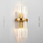 Бра BLUNT Размер L. Цвет латунь. Lampatron 3324-8435